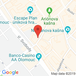 Google map: Pavelčákova 14, Olomouc